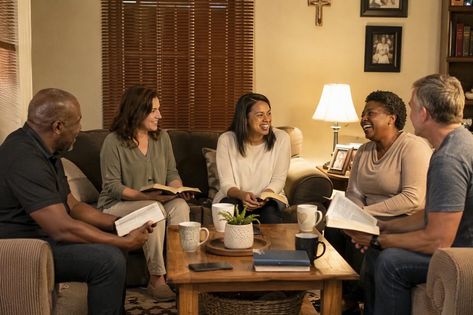 Small group in a home