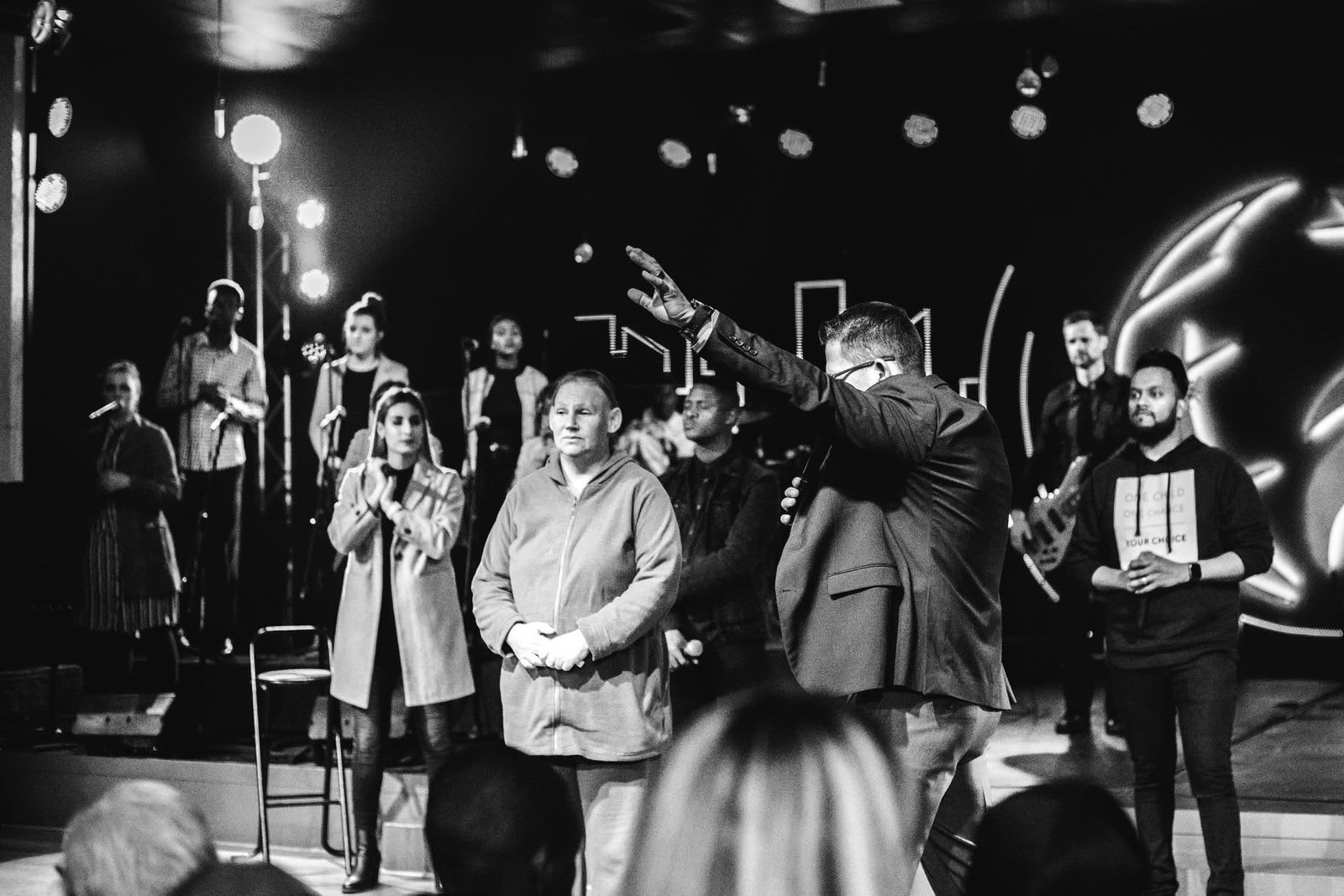 Altar call moment