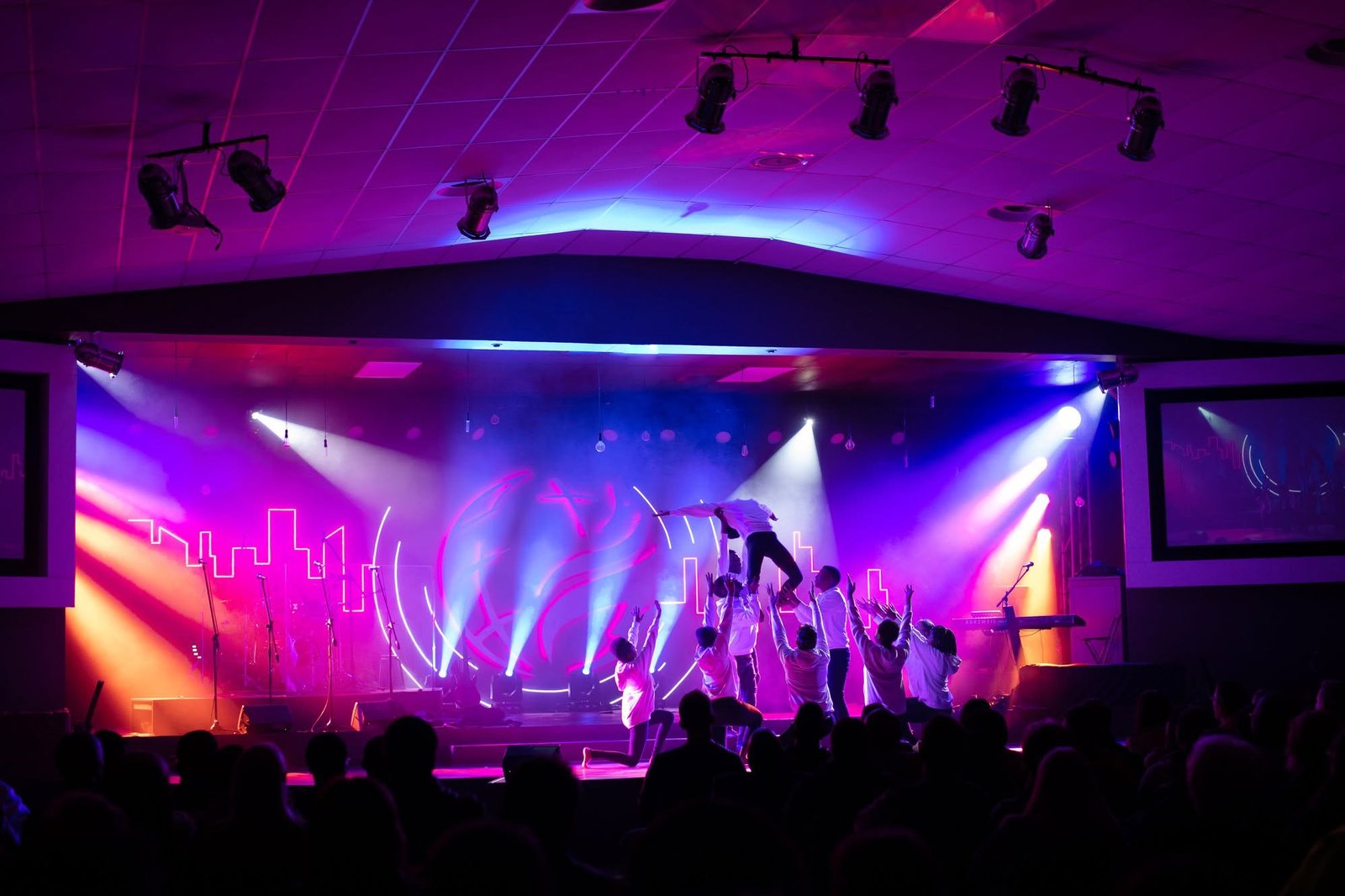Worship under the lights
