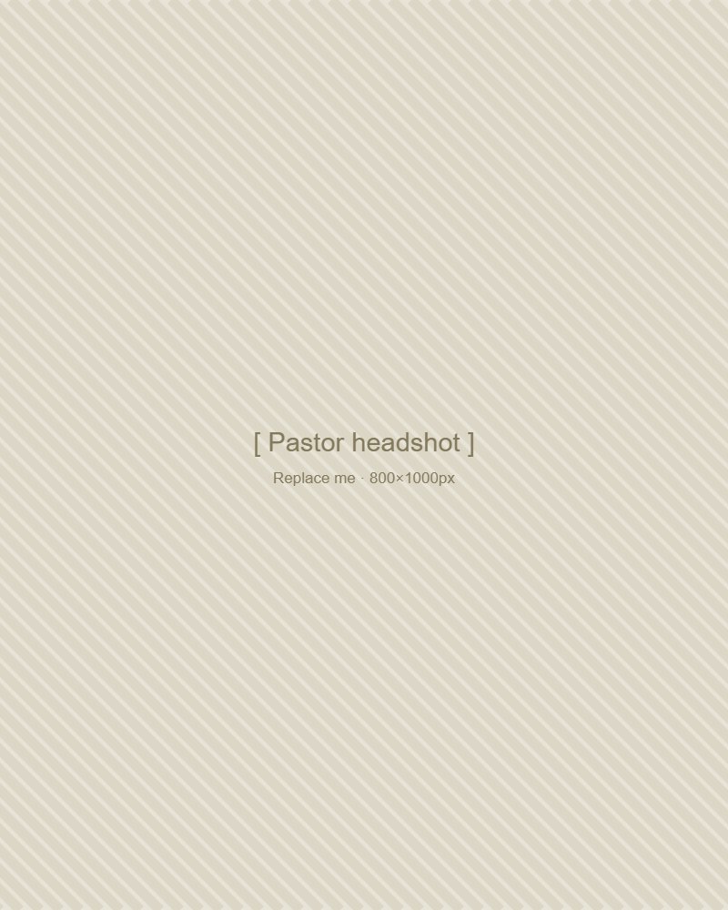 Pastor headshot